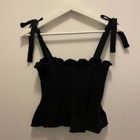 H&M Smocked Top with ties - Picture 2 of 3